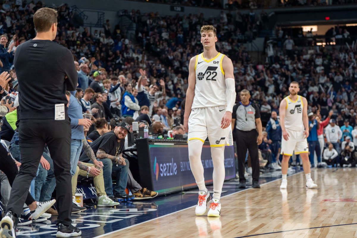 Jazz forward Kyle Filipowski (22)© Matt Blewett-Imagn Images