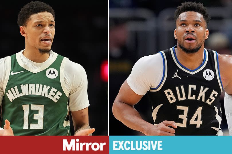 Ryan Rollins #13 of the Milwaukee Bucks reacts during the first half against the Portland Trail Blazers at Moda Center on March 25, 2026 in Portland, Oregon