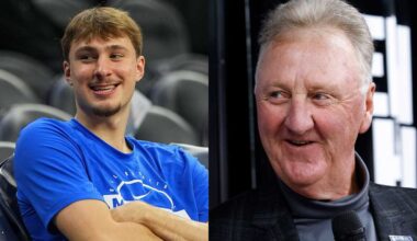 Maine's Cooper Flagg stars in commercial with Larry Bird