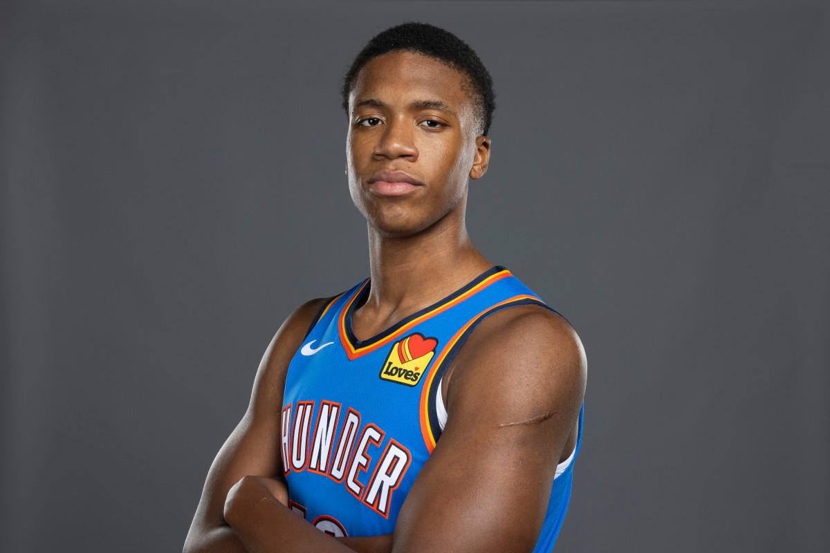 Oklahoma City Thunder center Thomas Sorber (12)Alonzo Adams-Imagn Images