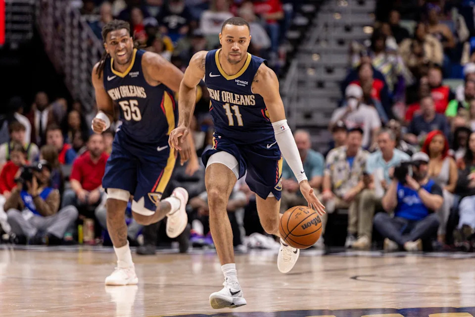 New Orleans Pelicans guard Bryce McGowens (11)Stephen Lew-Imagn Images