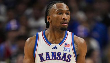 Darryn Peterson in a Kansas uniform