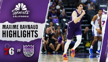 Maxime Raynaud highlights: Watch Kings center score 30 points in loss to 76ers