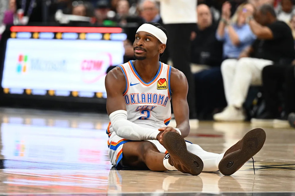 Mar 21, 2026; Washington, District of Columbia, USA; Oklahoma City Thunder guard Shai Gilgeous-Alexander (2) on the court against the Washington Wizards during the second half at Capital One Arena. Mandatory Credit: Brad Mills-Imagn Images