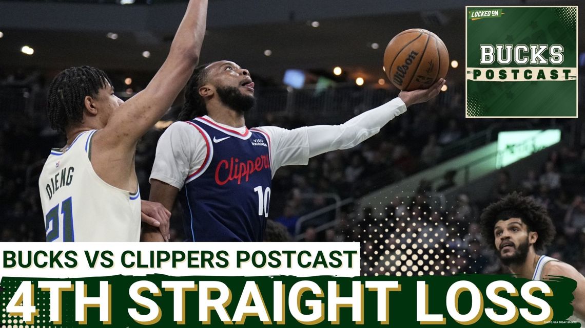 BUCKS POSTCAST: Bucks Spiral Continues in Loss to Clippers | Short-Handed Bucks Can’t Stop the Slide