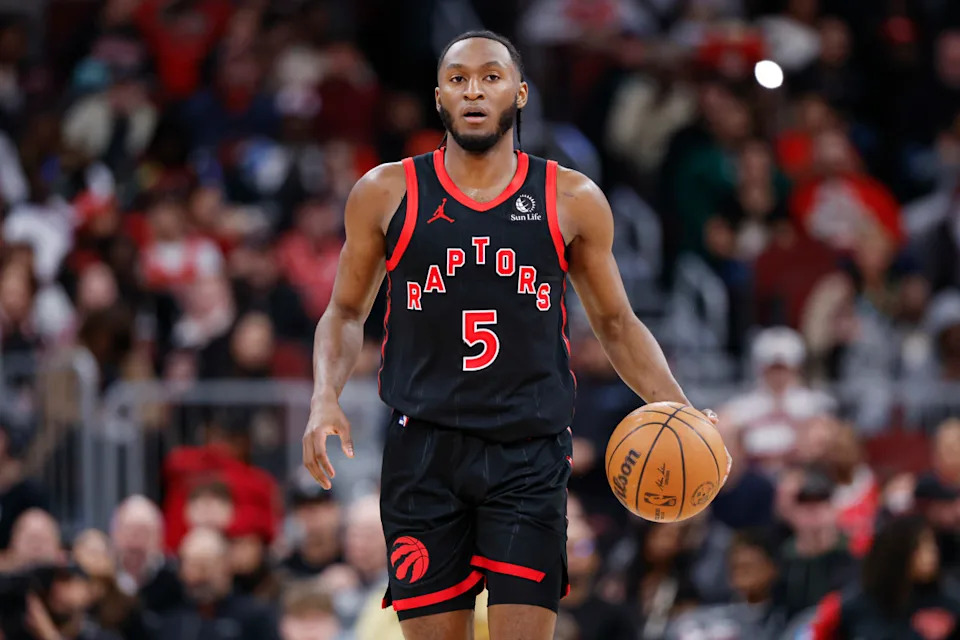 Toronto Raptors guard Immanuel Quickley (5)© Kamil Krzaczynski-Imagn Images&NewLine;&NewLine;