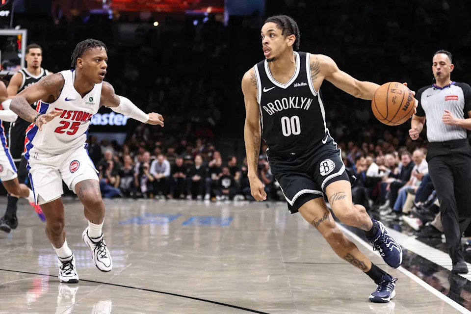 Brooklyn Nets forward Josh Minott (00)Wendell Cruz-Imagn Images