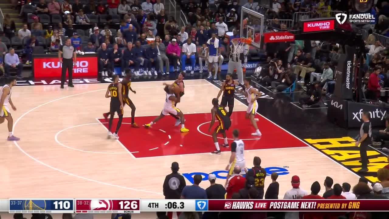 Dyson Daniels scores 28 as the Hawks beat the Warriors 126-110