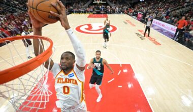Hawks win fourth straight, defeat Blazers 135-101