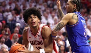 Arizona men’s basketball vs. Kansas final score: Wildcats run past Jayhawks to clinch share of Big 12 Conference title