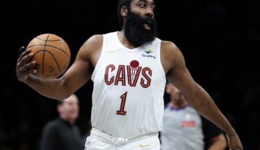 Player Grades: Cavs at Nets - James Harden posts near triple-double