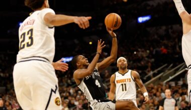 Spurs run out of gas late as Nuggets rally for 136-131 win