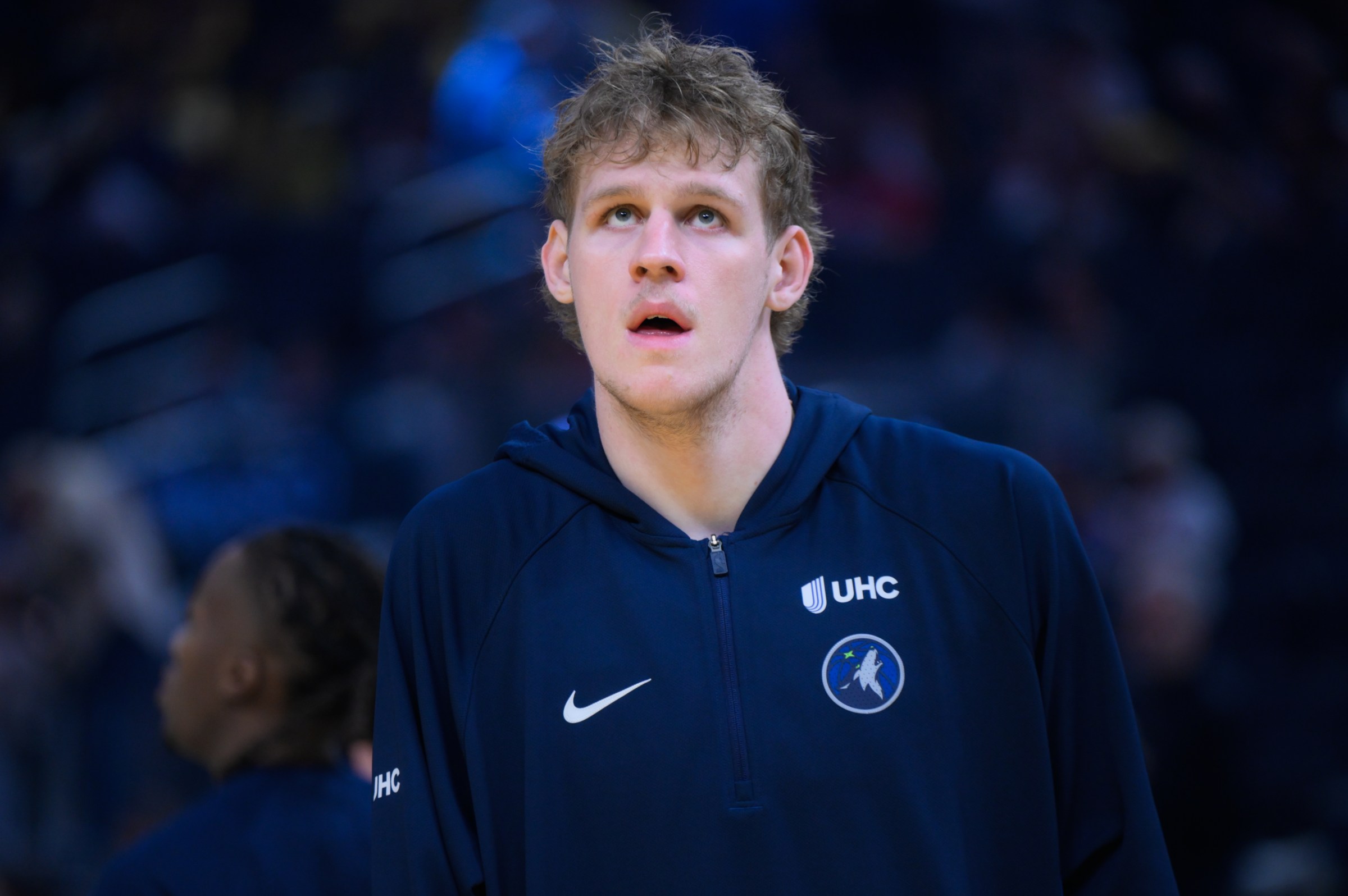 SAN FRANCISCO, CALIFORNIA - MARCH 13: RoccoZikarsky of Timberwolves warms up before the NBA game 34 between Minnesota Timberwolves and Golden State Warriors in San Francisco at Chase Center on March 13, 2026 in San Francisco, California, United States. (Photo by Tayfun Coskun/Anadolu via Getty Images)