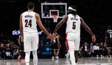 Blazers Pound Nets in Feel-Good, Bounce-Back Victory