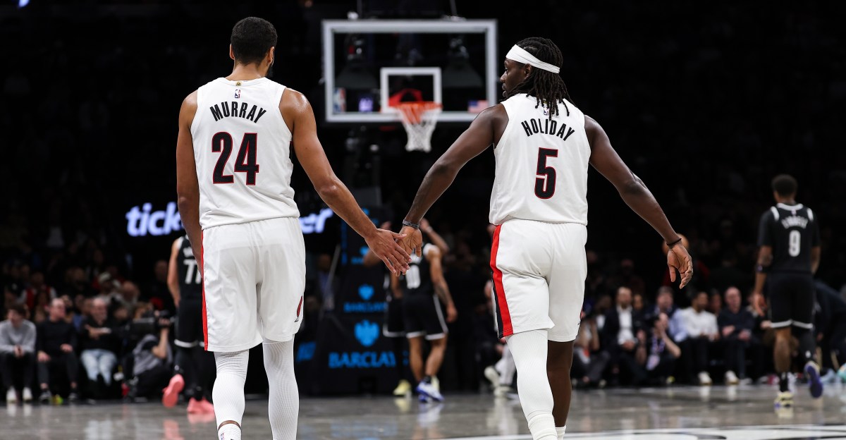 Blazers Pound Nets in Feel-Good, Bounce-Back Victory