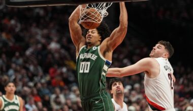 Bucks vs. Trail Blazers Final Score and Summary: Clingan dominates on the boards