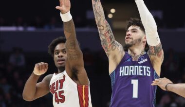 LaMelo Ball almost registers triple-double in win over Miami