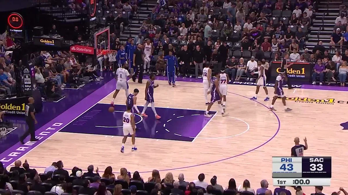 VJ Edgecombe with 38 points vs. Sacramento Kings