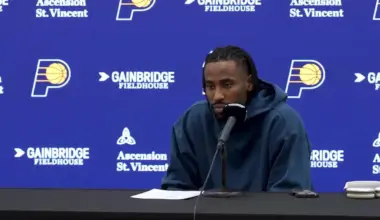 Indiana Pacers guard Aaron Nesmith talks loss to LA Clippers