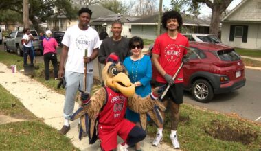 Pelicans rookies and volunteers plant trees in Gentilly for joint day of service