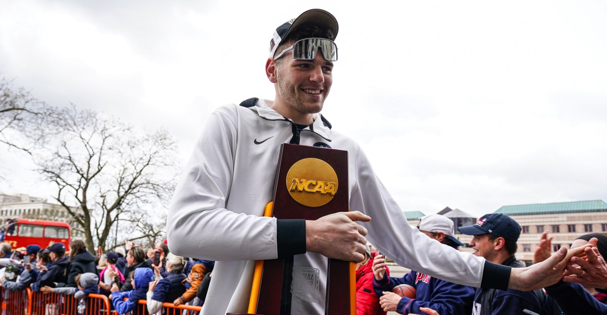 UConn Superfan Donovan Clingan Celebrates Miracle Win Over Duke