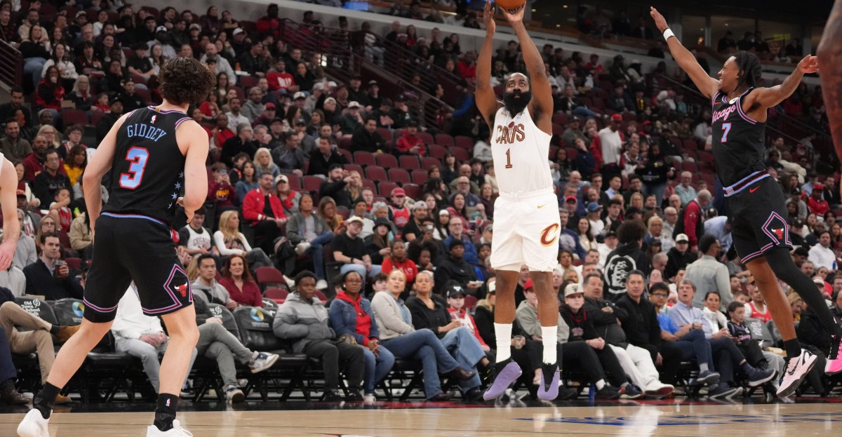 Cavs needed vintage James Harden performance to sneak past Bulls 115-110