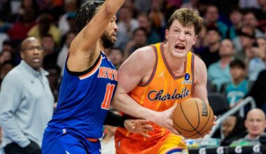 Record-breaking Knueppel credits Hornet's mentality in Knicks win