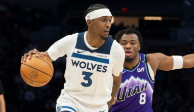 Jaden McDaniels injury: Timberwolves forward out with knee problem amid playoff push