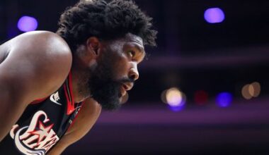 Philadelphia 76ers Star Joel Embiid Sidelined With Oblique Injury