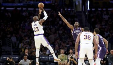Lakers Dominate Kings 128-104 Behind Doncic and James Power Performance