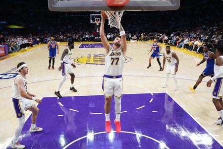 Doncic Leads Lakers Past Knicks 110-97 Despite LeBron’s Absence