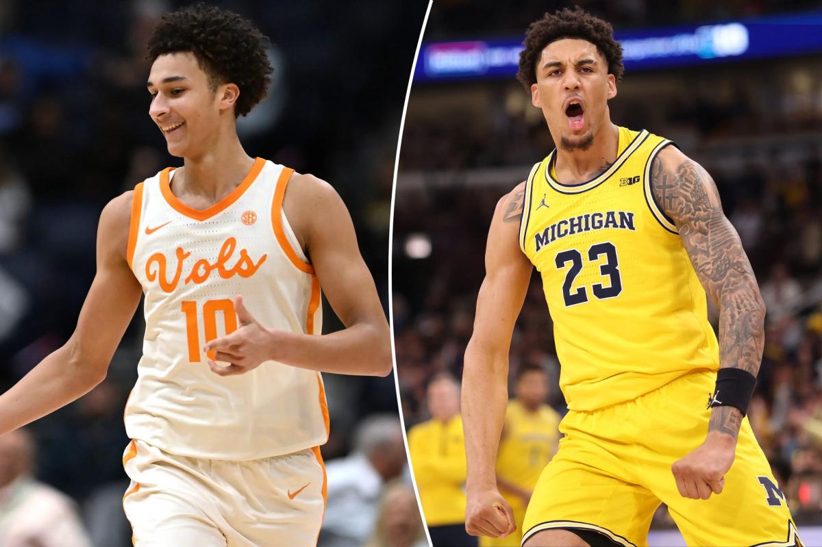 How to watch Tennessee-Michigan March Madness Elite 8 for free