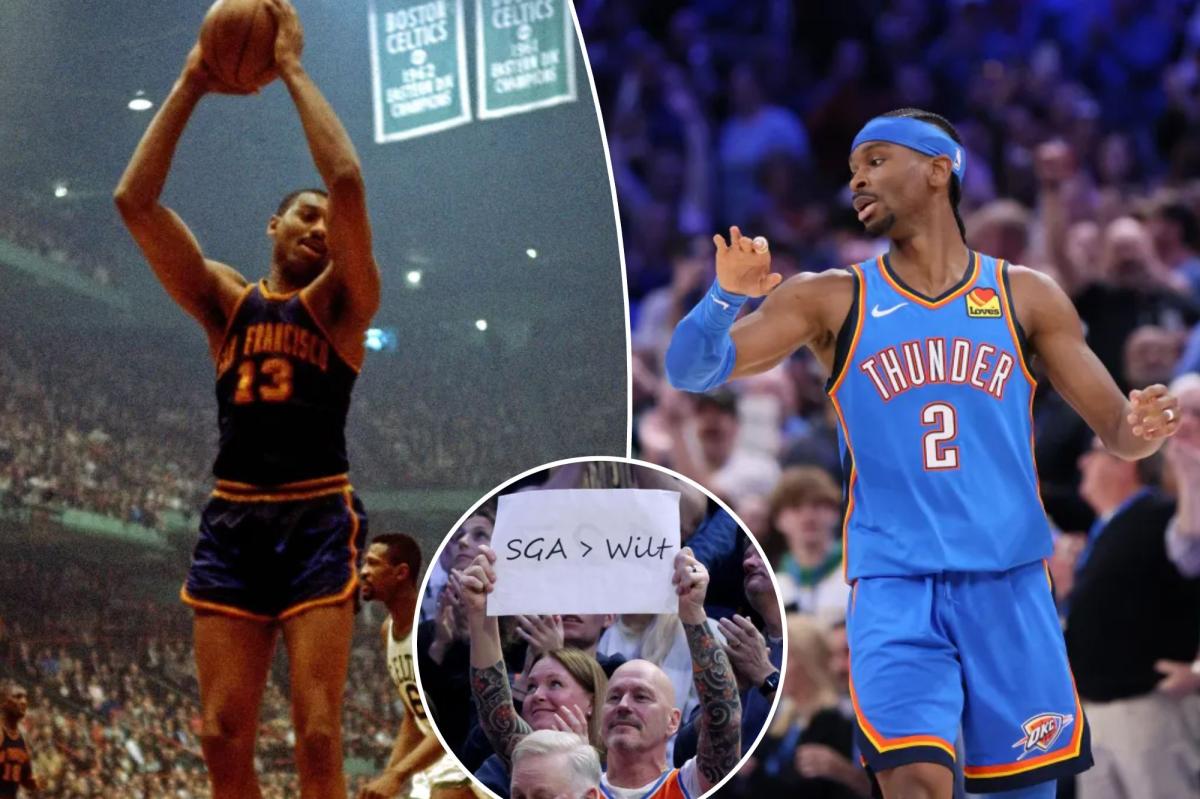 Shai Gilgeous-Alexander breaks Wilt Chamberlain's 20-point game record