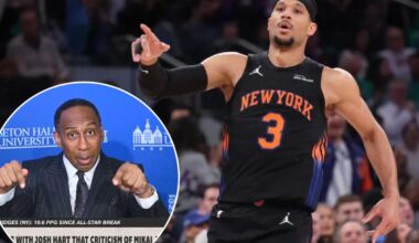 Josh Hart blasts 'part-time Knicks fan' Stephen A. Smith