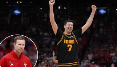 Nebraska leaves four players on court in key moment during loss to Iowa