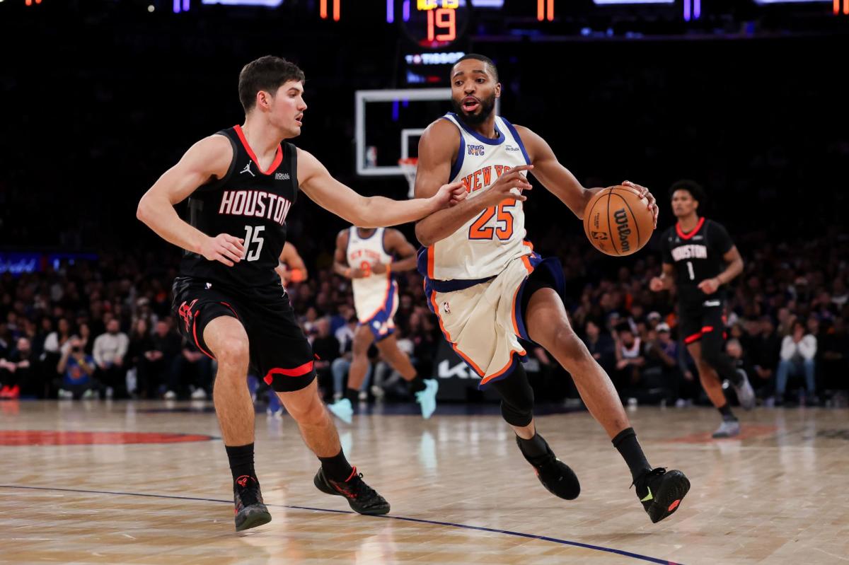 Get a 20% first deposit match up to $1,500 for Knicks vs. Rockets