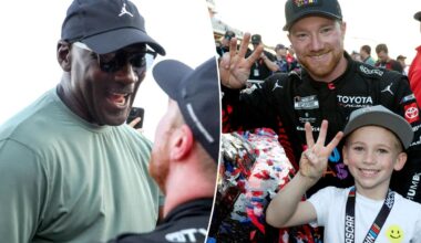 Three-peat for Michael Jordan as Tyler Reddick makes NASCAR history for NBA legend