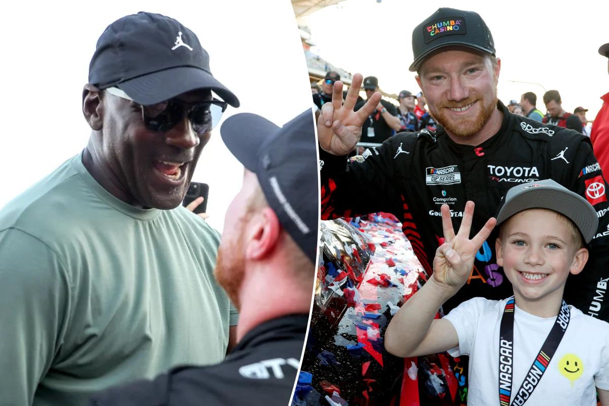 Three-peat for Michael Jordan as Tyler Reddick makes NASCAR history for NBA legend