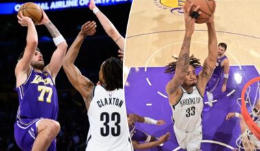 Luka Doncic overwhelms Nets despite picking up ban-triggering 16th tech as Lakers roll