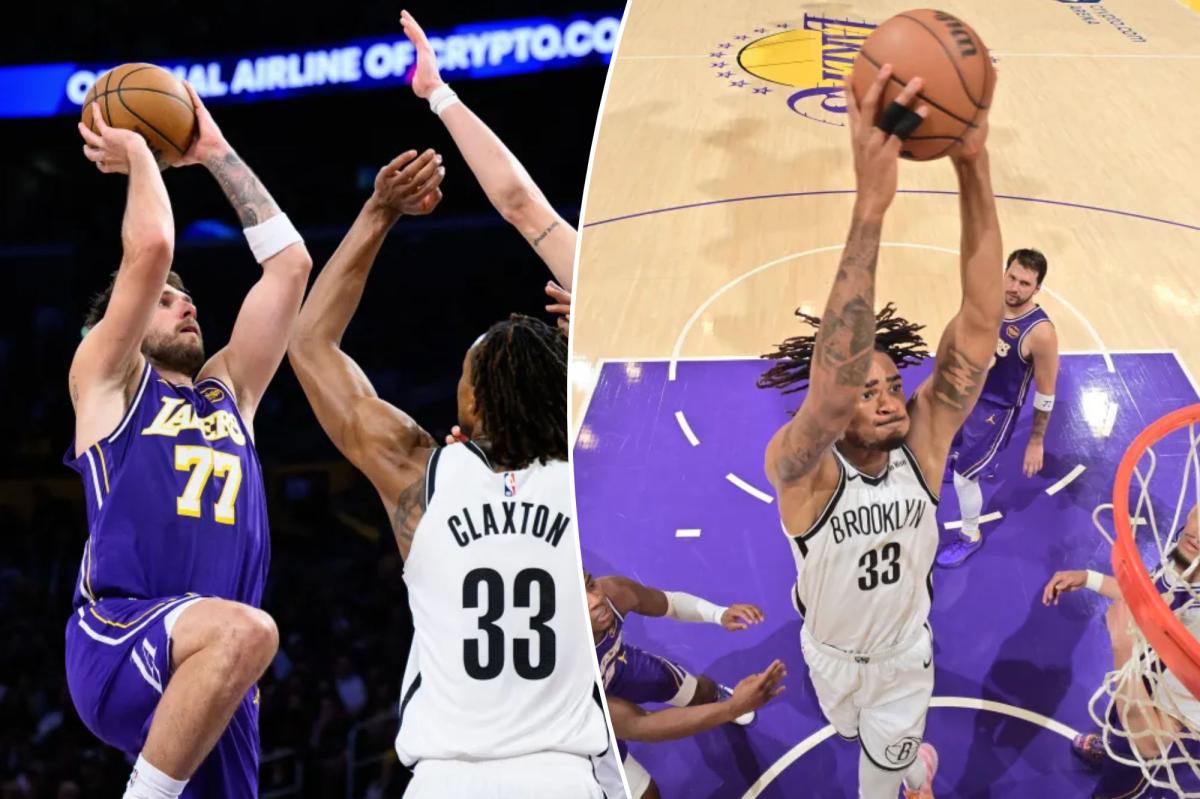 Luka Doncic overwhelms Nets despite picking up ban-triggering 16th tech as Lakers roll