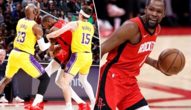 Kevin Durant says he 'lost the game' for Rockets vs. Lakers