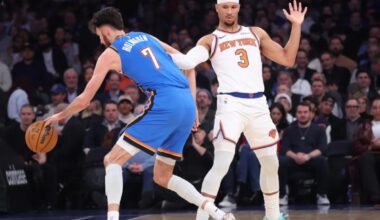 Josh Hart has seen biggest decline in minutes of all Knicks starters