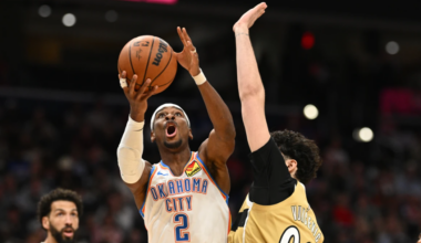 Gilgeous-Alexander scores 40, Thunder pull away for 132-111 win over Wizards after early scuffle