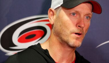 Tom Dundon, pictured in 2019, owns the Carolina Hurricanes hockey team and will soon own the Portland Trail Blazers basketball franchise. (Karl DeBlaker/NHLI via Getty Images)