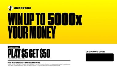 Underdog promo code CBSSPORTS2: Play $5, get $50 offer for NBA, NHL and more