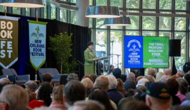 Gayle Benson visits New Orleans Book Festival