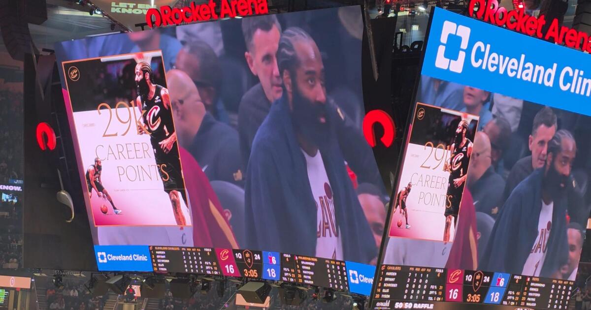 Cavs G James Harden hits 29K career points in game against 76ers