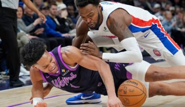 Harris scores 18, Pistons tighten grip on top seed in the East with a 109-87 win over Minnesota