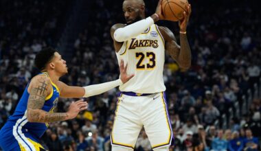 LeBron James, daughter Zhuri enjoy fun pregame shooting session