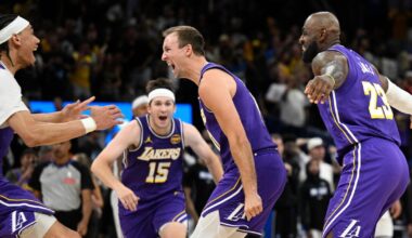 Luke Kennard sinks last-second three as Lakers win ninth straight